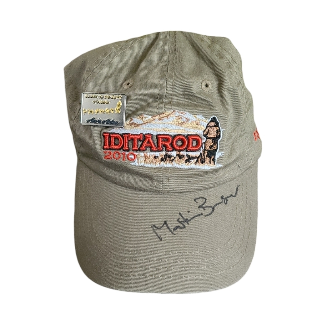 Iditarod 2010 with pin signed baseball hat
